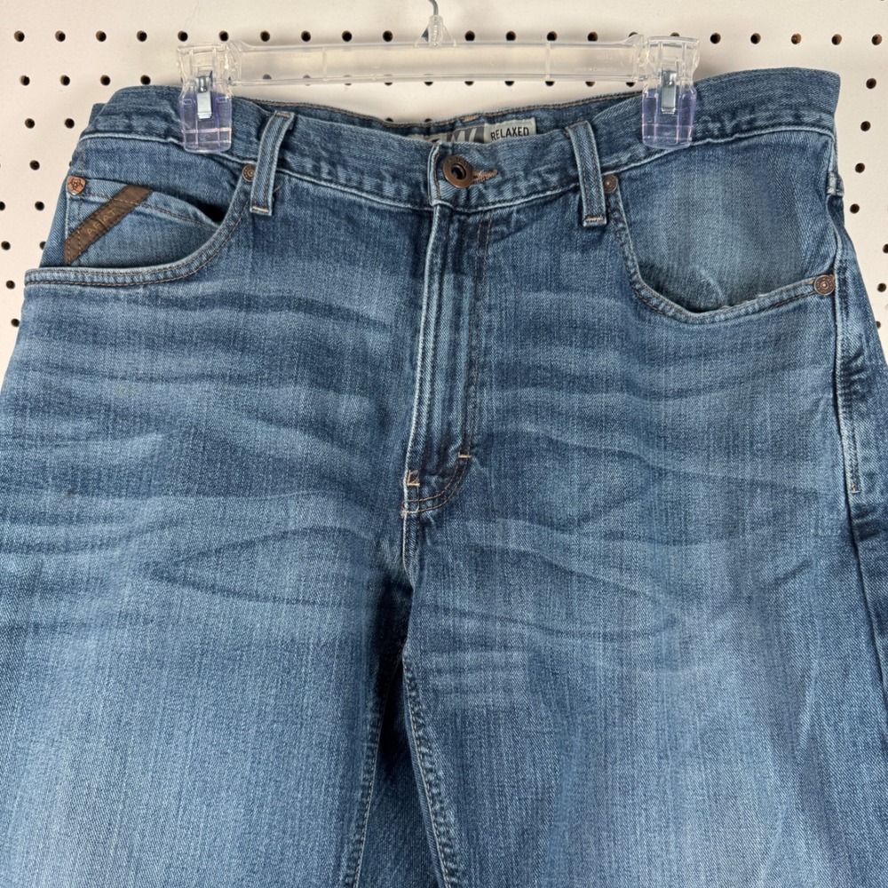 Ariat M4 Legacy Jeans 34X34 Mens Blue Relaxed Boot Cut Denim Workwear